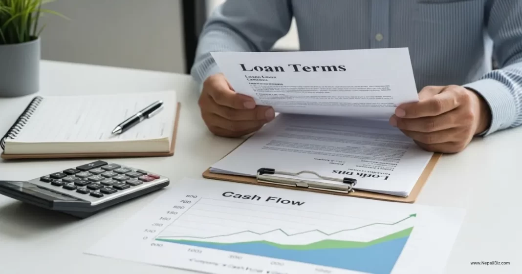 Loan restructuring documents and financial recovery plans for Nepali businesses