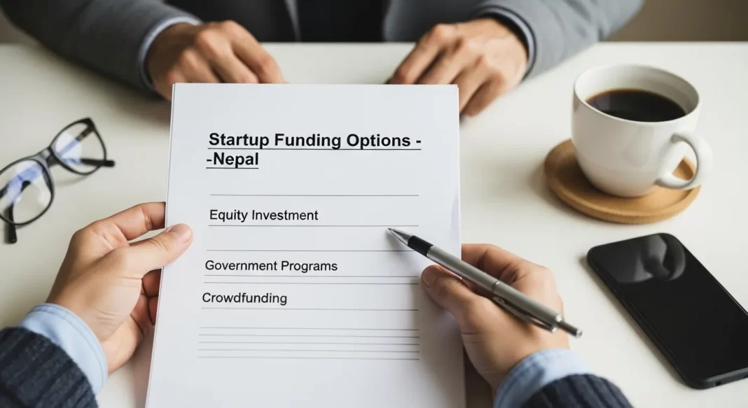 Nepali entrepreneur exploring alternative funding options beyond traditional bank loans